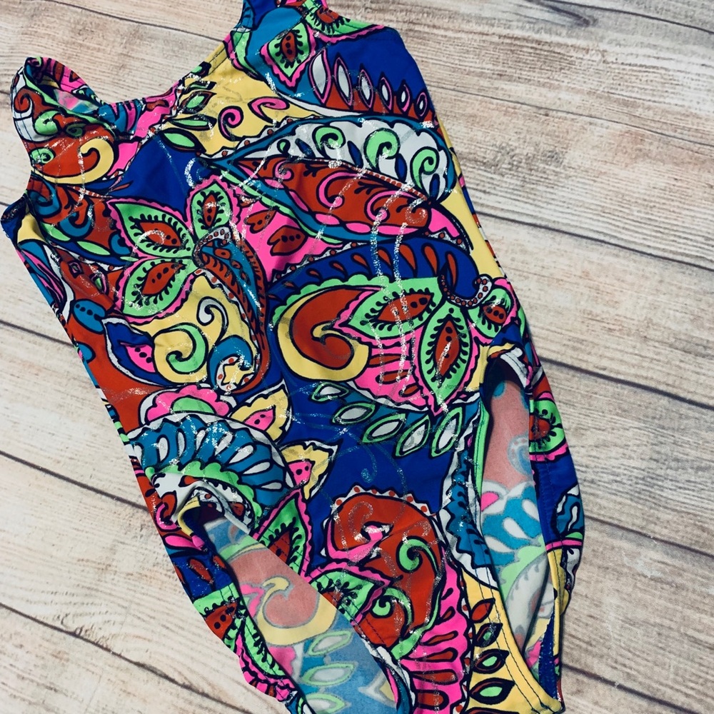 Colorful & Glittery Mondor Leotard